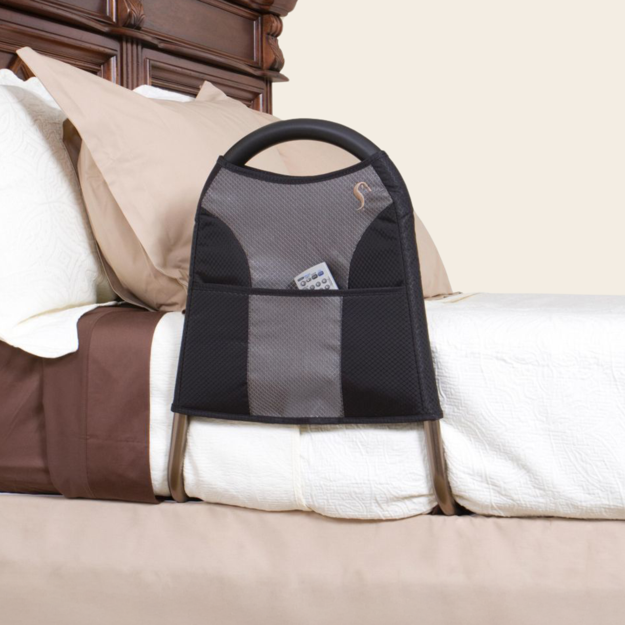 Portable Bed Rail with Pouch