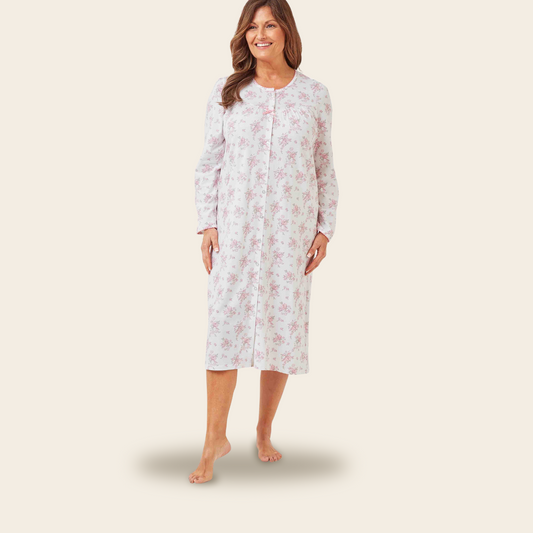 Long Sleeve Jersey Velcro Nightie Janet