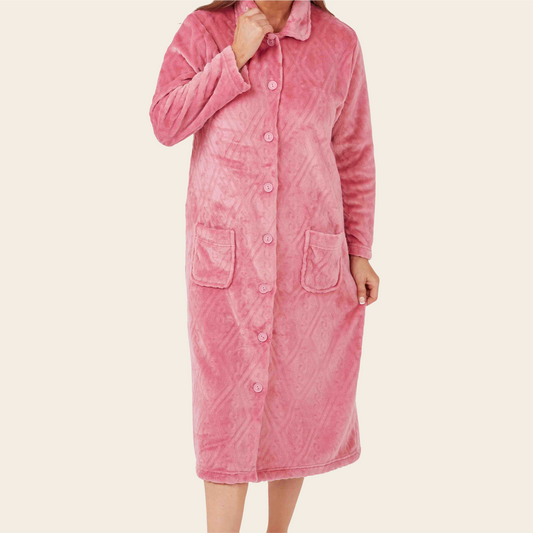 Luxury Fleece Velcro Dressing Gown