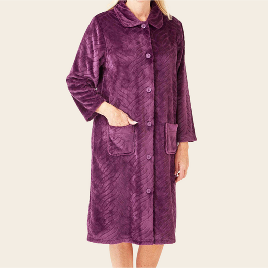 Luxury Fleece Velcro Dressing Gown