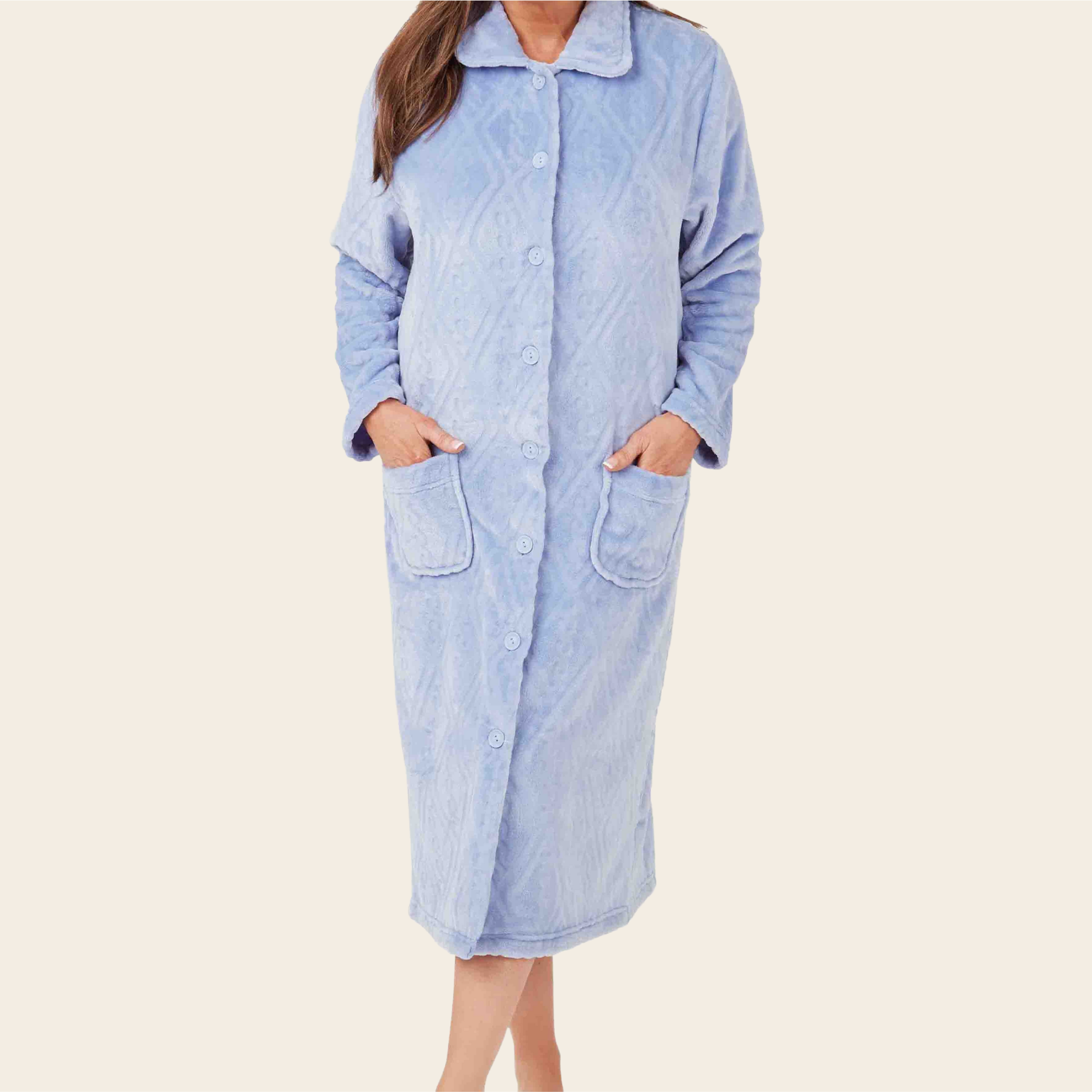 Luxury Fleece Velcro Dressing Gown