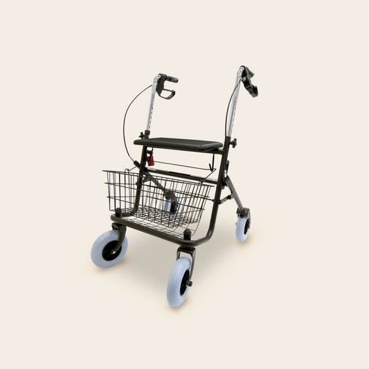 Four Wheeled Folding Rollator with Seat